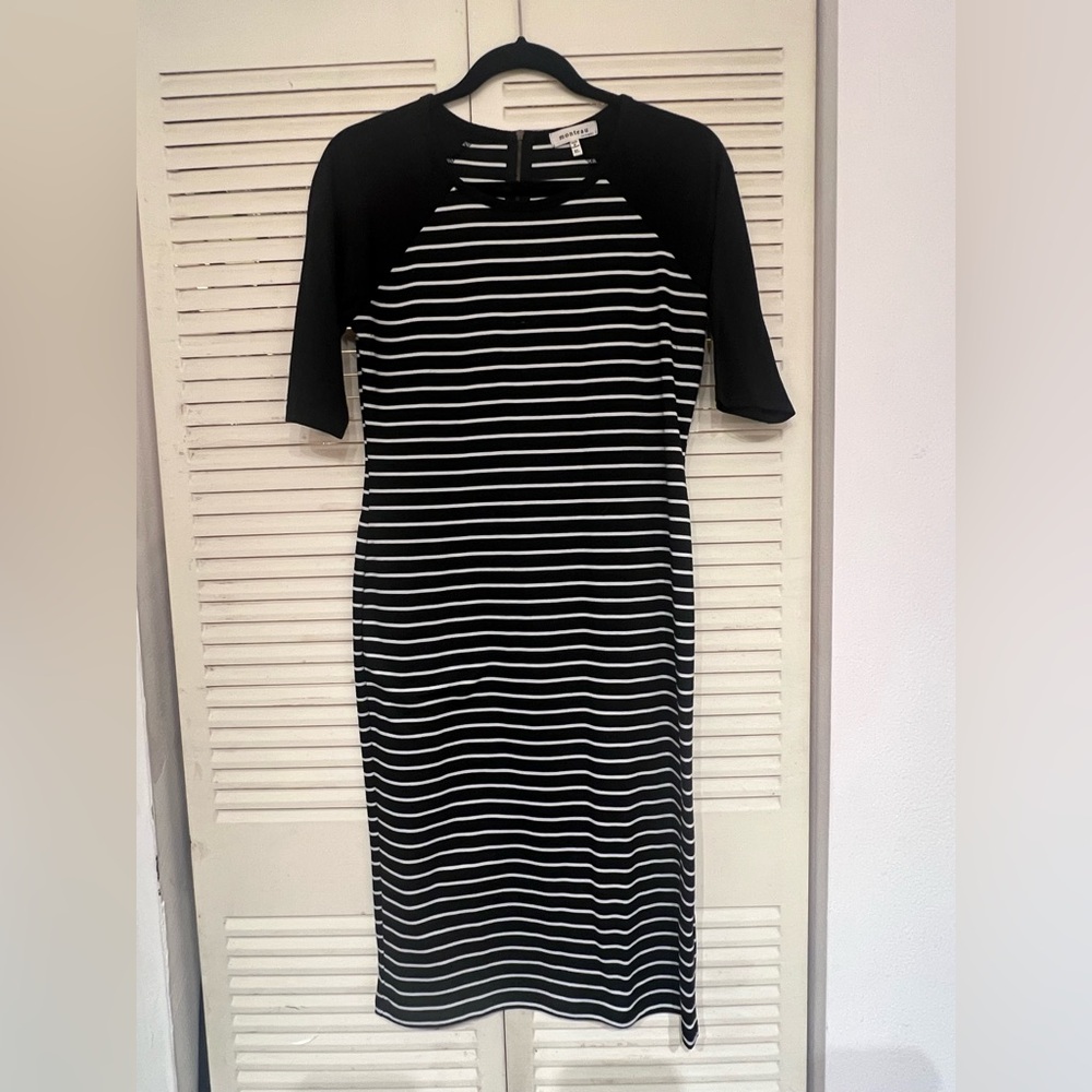 Black and White Striped Dress